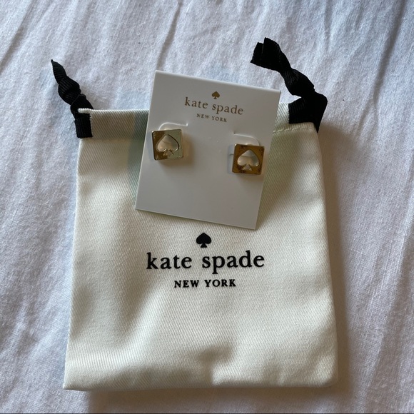 Kate Spade Gold Stud Earrings - Picture 2 of 4